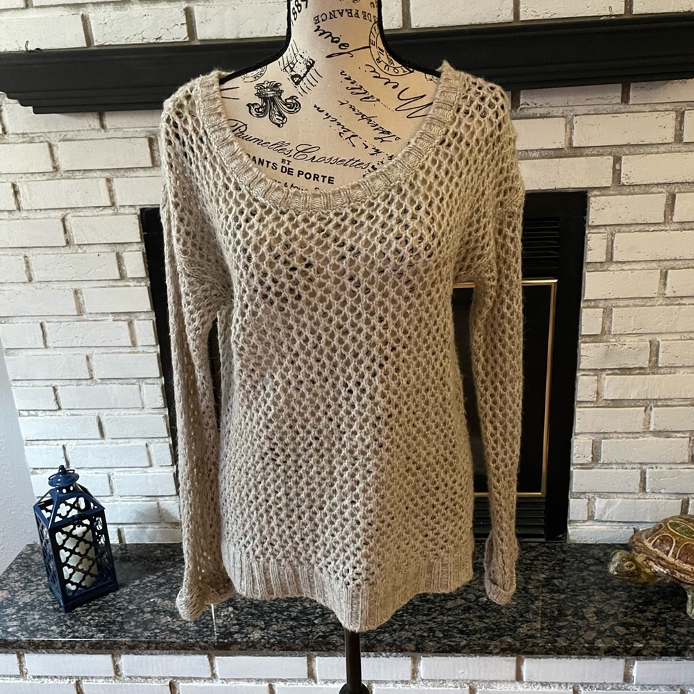 Cozy Beige Knit Sweater